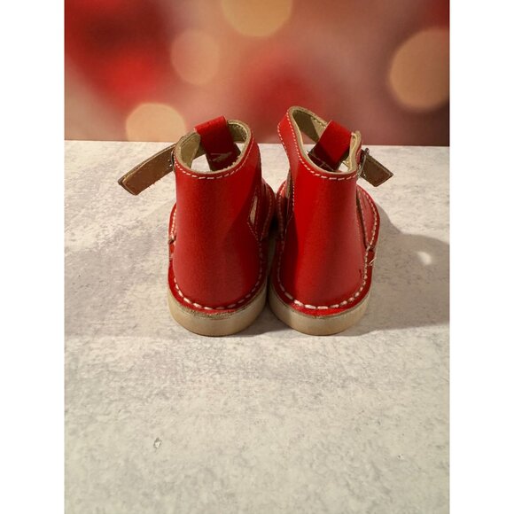 Vintage European Red Leather Toddler Shoes – German Made EU 23 (US 7–8) - Picture 5 of 6